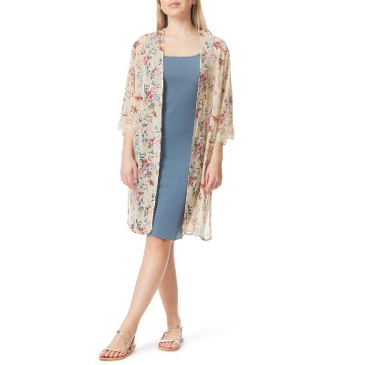 WallFlower Women's Bodycon Dress With Duster