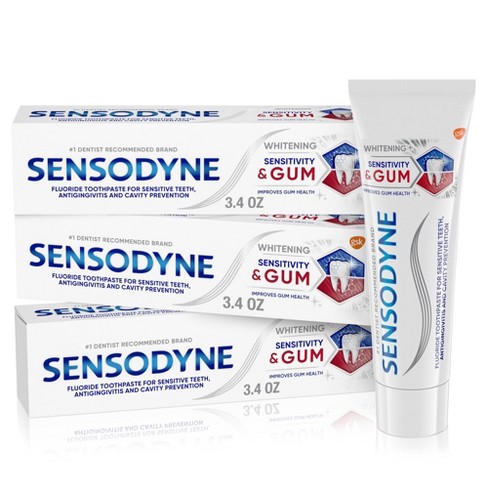 Sensodyne Sensitivity & Gum Whitening Toothpaste - 3.4oz/3pk : Target