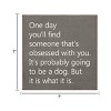 Slickblue 7x7 Rustic Wood Wall Sign – Dog Quote, Funny Pet Lover Decor For Shelf or Hanging Display, Color Options - 3 of 3