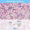 Unique Bargains Crafting Decorative Fillers No Hole Vase Faux Pearl 0.12-0.31inch 800 Pcs - 2 of 4