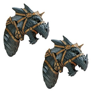 Design Toscano War Dragon Wall Sculpture : Set of Two - 1 of 3