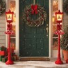 Costway 8 ft Musical Christmas Streetlight with Warm White LED Lights Snowy Effects - 2 of 4