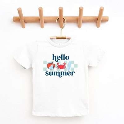 The Juniper Shop Hello Summer Checkered Youth Short Sleeve Tee
