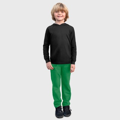 City Threads Boys Soft Cotton 3-Pocket Jersey Pants - UPF 50+ - USA-Made