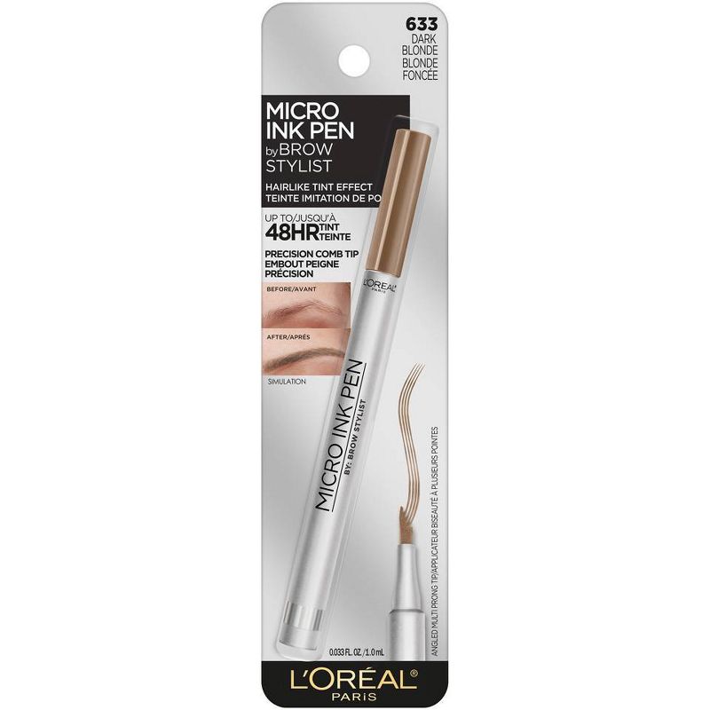 L'Oreal Paris Brow Stylist Micro Ink Pen by Brow Stylist Up to 48HR Wear - 0.033 fl oz, 3 of 8