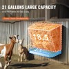 VEVOR Goat Hay Feeder, 21 Gallons Large Capacity, 2 in 1 Hay and Grain Feeder, Wall Mounted Livestock Feeder with Feed Tray - 4 of 4