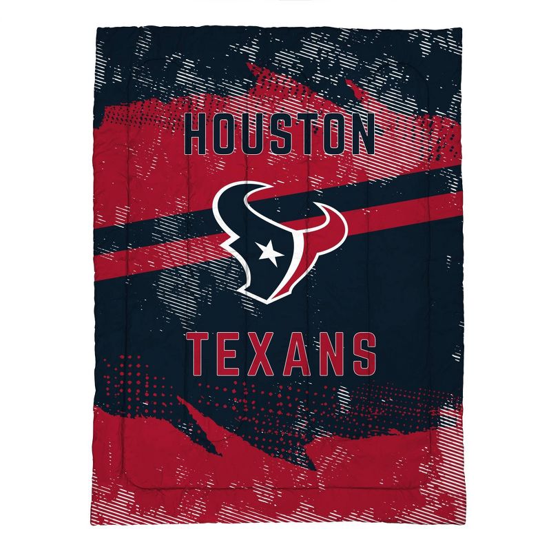 NFL Houston Texans Slanted Stripe Twin Bed in a Bag Set - 4pc, 2 of 4