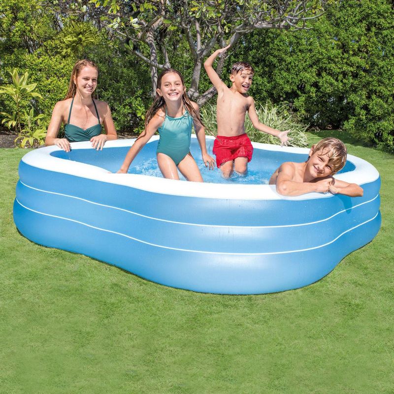 Intex Swim Center 90in x 90in x 2in Inflatable Play Kids Backyard Swimming Pool, 4 of 7