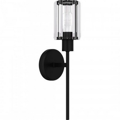 Matte Black Crystal Glass Dimmable Electric Wall Sconce