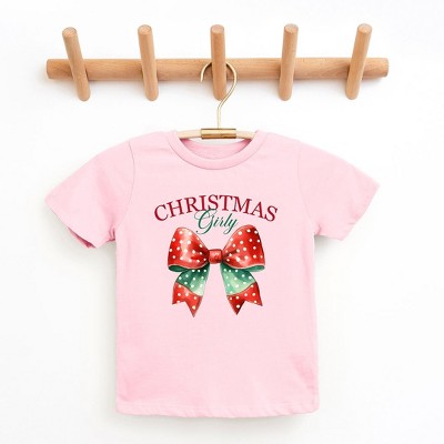 The Juniper Shop Coquette Christmas Girly Toddler Short Sleeve Tee