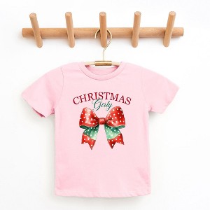 The Juniper Shop Coquette Christmas Girly Toddler Short Sleeve Tee - 1 of 3
