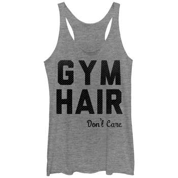 Women's CHIN UP Gym Hair Don't Care Racerback Tank Top