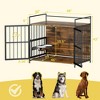 LOVMOR Dog Crate Furniture-Style Cages for Small Dogs Indoor Heavy Duty Super Sturdy Dog Kennels with 2 Stainless Steel Bowls - 2 of 4