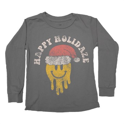 Boy's Kid's Happy Holidaze Long Sleeve Tee - TINY WHALES