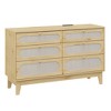 6 Drawer Dresser for Bedroom, Wide Modern Chest of Drawers - 3 of 4