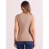Allegra K Women's Front Twist Knot Boat Neck Sleeveless Casual Top - 3 of 4