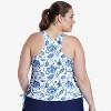 Women's Calypsa Maya Tankini Swim Top With Removable Cups - 2 of 4