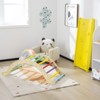 Costway 3-in-1 Kids Climber Set Wooden Arch Triangle Rocker w/ Ramp & Blue Mat - 4 of 4