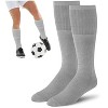 Women's Tube Socks, 6 PAIRS, Over the Calf High 21", Size 9-11 - 2 of 4