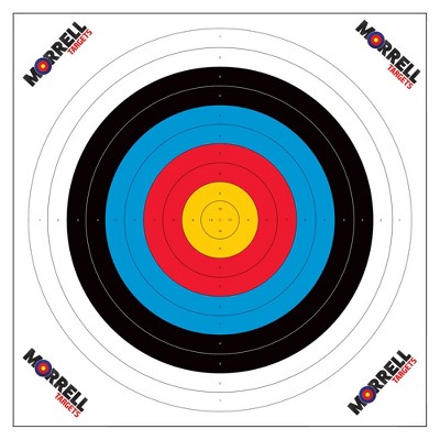 Morrell Targets 80 Cm Paper Archery Target Face with Heavy Card Stock for Sports, Outdoor Use, and Archery, Multicolored (100 Pack)