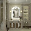 Apmir Super Bright 192 LEDs/m LED Lighted Anti-Fog Tempered Glass Arched Bathroom/Vanity Mirror with ETL & 3-Year Warranty - 3 of 4