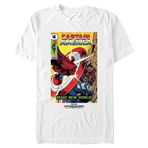 Men's Captain America: Brave New World Shield Comic Book Cover T-Shirt - 1 of 4