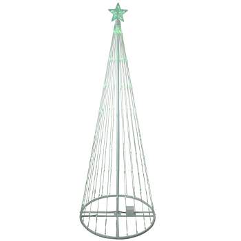 Northlight 9' Green LED Lighted Christmas Tree Show Cone Outdoor Decor