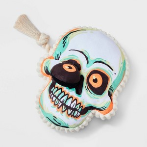 7.5" Skull Dog Rope Plush Toy - Boots & Barkley™ - 1 of 3