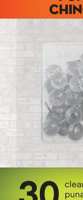 clear push pins bundle