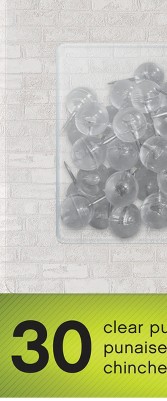 clear push pins bundle