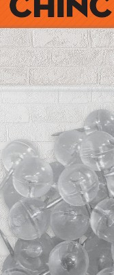 clear push pins bundle