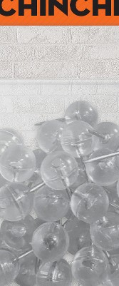clear push pins bundle