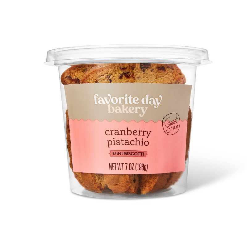 Cranberry Pistachio Mini Biscotti - 7oz - Favorite Day&#8482;, 1 of 5