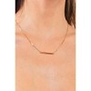 Slickblue 20" Gold Chain Necklace with Name Tag Pendant & Tiny Pearl, Lobster Claw Closure, Women’s Jewelry, Gold - 2 of 4