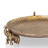 SPI Home Elephant Trio Tray – 15" Wide Decorative Tabletop Bowl with Sculpted Wildlife Detail - 3 of 3