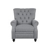 GDFStudio Welch Contemporary Tufted Pushback Recliner with Nailhead Accents - 4 of 4