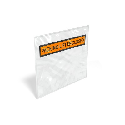 HITOUCH BUSINESS SERVICES "Packing List Enclosed" Envelope 4.5" x 5.5" Orange 500/Carton CW56484