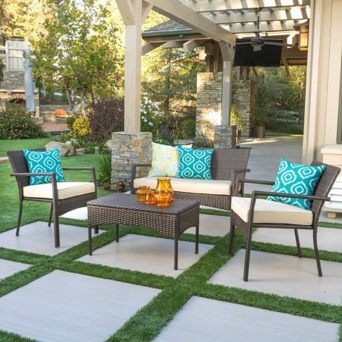 Patio wicker chair online set