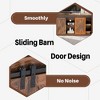 JIONJOY TV Stand for 65" TV - Modern Entertainment Center with Sliding Barn Doors, Storage Cabinets & Open Shelves, Living Room Console Table - 2 of 4