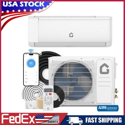 21 SEER2 18000BTU Mini Split Air Conditioner& Heater, 230V Wall-Mounted Ductless AC Unit with WiFi & Alexa, Installation Kit,Up to 1250 Sq. Ft