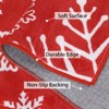 Christmas Area Rug, Winter Holiday Home Decor Rugs for Living Room Bedroom, Snowflake Print Decorative Carpet Non Slip for Nursery - 3 of 4