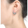 Chic gold plated hoop earring with a seashell design for a nautical and elegant touch - 2 of 3