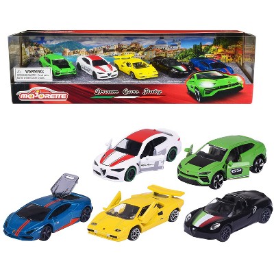 Light Racer Giftpack (2023) 5 Piece Set 1/64 Diecast Model Cars by Majorette