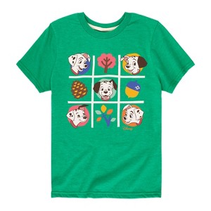Boys' - 101 Dalmatians - Tic Tac Toe Grid of Puppies Short Sleeve Graphic T-Shirt - 1 of 4