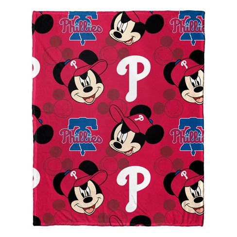 OFFICIAL MLB Dodgers & Disney's Mickey Mouse Character Hugger Pillow & Silk  Touch Throw Set