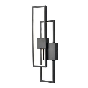 Claxy Black LED Wall Sconce Modern Wall Light Rectangle - 1 of 4