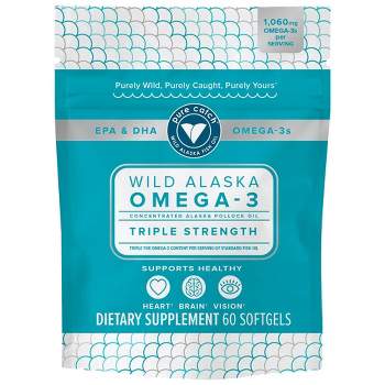 Trident Pure Catch Wild Alaska Omega-3 Triple Strength Softgels - 60ct