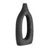 Sagebrook Home 14"H, Cut-out Vase, Paulownia Wood Black Finish, Decorative Rustic Vase Wedding Centerpieces Tabletop Decor for the Living Room, - 3 of 4