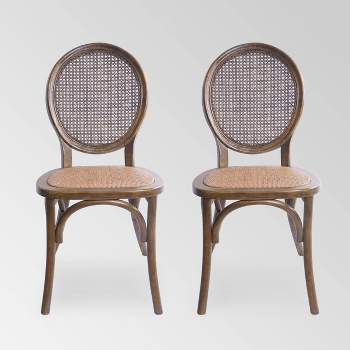 Set of 2 Chittenden Rattan Dining Chair - Christopher Knight Home
