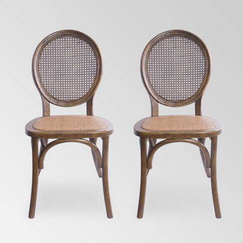 Set Of 2 Chittenden Rattan Dining Chair - Christopher Knight Home : Target